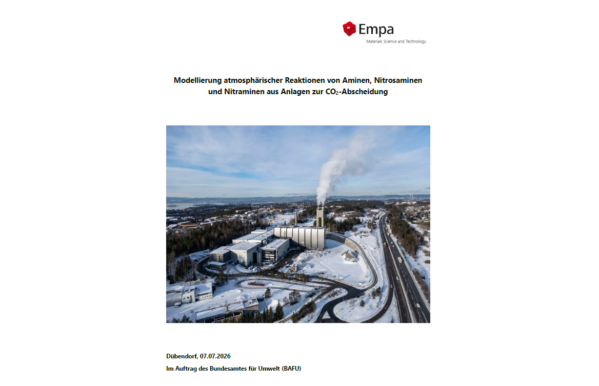 Dispersionsmodellierung bei Postcombustion Carbon Capture mit Aminen