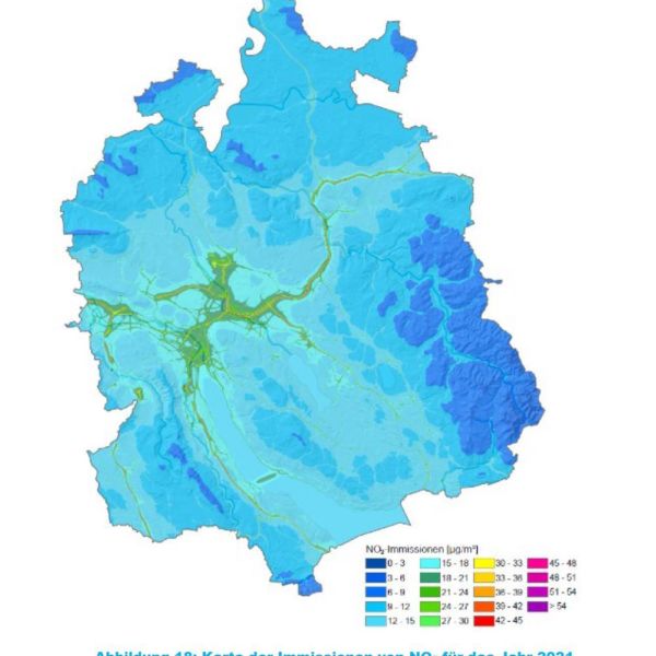 Aktueller Bericht Standortbestimmung zum Massnahmenplan Luftreinhaltung Kanton Zürich