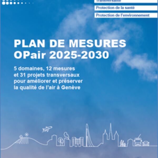 Un nouveau Plan de mesures OPair pour l’assainissement de la qualité de l’air à Genève