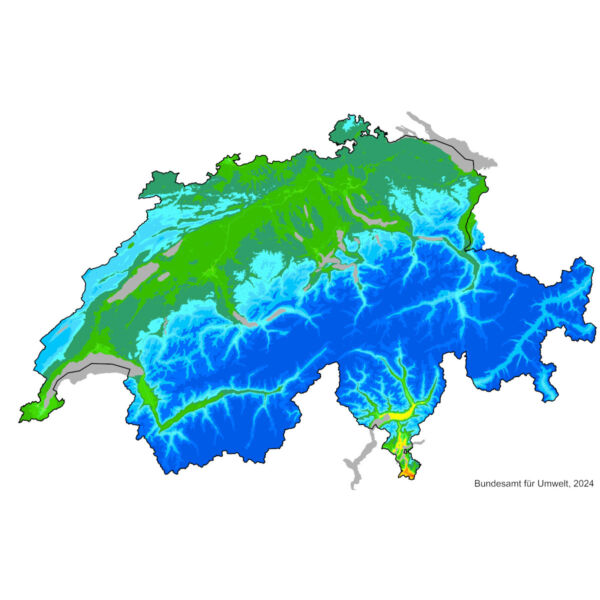 Les cartes annuelles de la pollution atmosphérique sur le géoportail de la Confédération.